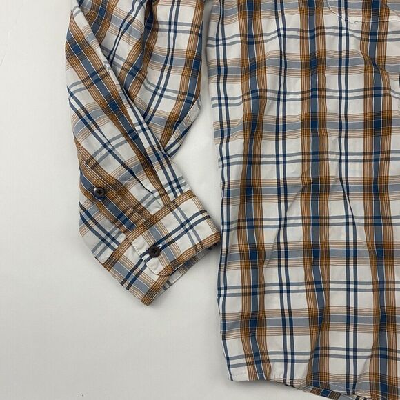 Wrangler Outdoors Multicolor Plaid Button Up Shirt L/S Size XL Polyester Nylon - Picture 6 of 11